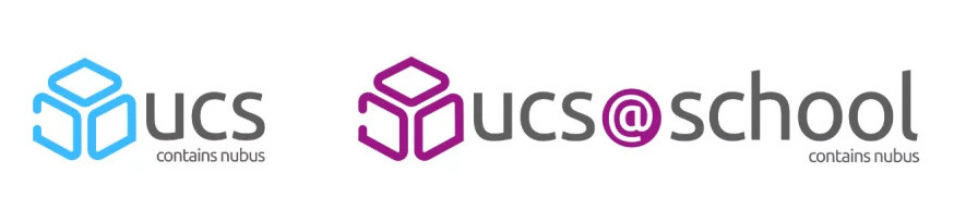 Schriftzug UCS und ucs@school contains nubus